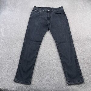 Abercrombie Fitch Jeans Mens 31x30 Black Athletic Skinny Low‎ Rise Stretch Denim